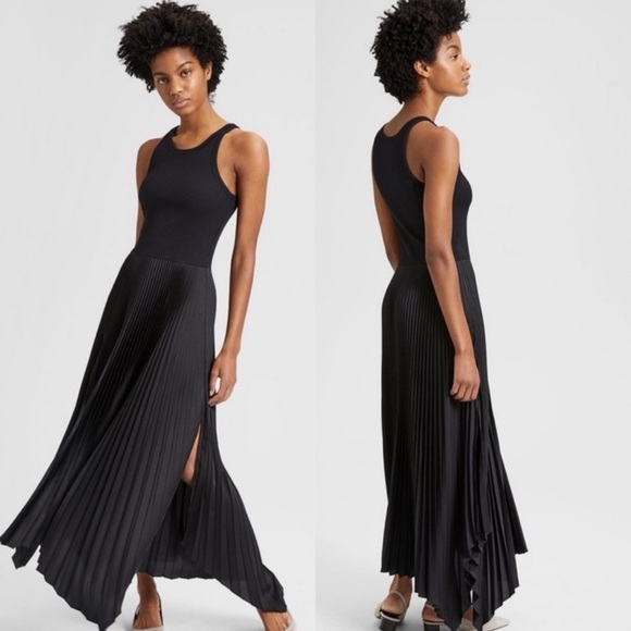 Theory Dresses & Skirts - Theory Vinessi Belsay Pleated Maxi Dress